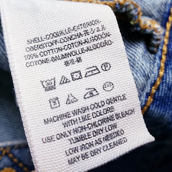 Free People Denim Jacket Jean Distressed Boho size S Casual - Picture 9 of 13